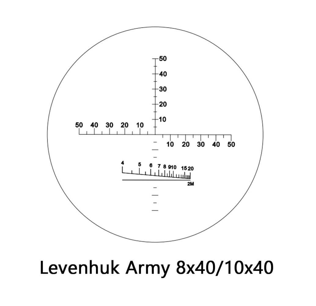 Armádny ďalekohľad Levenhuk Army 8x40 so zameriavačom